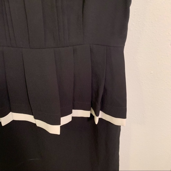 Love 21 Sleeveless Dress Black Pleat Ruffle Waist - Picture 5 of 11